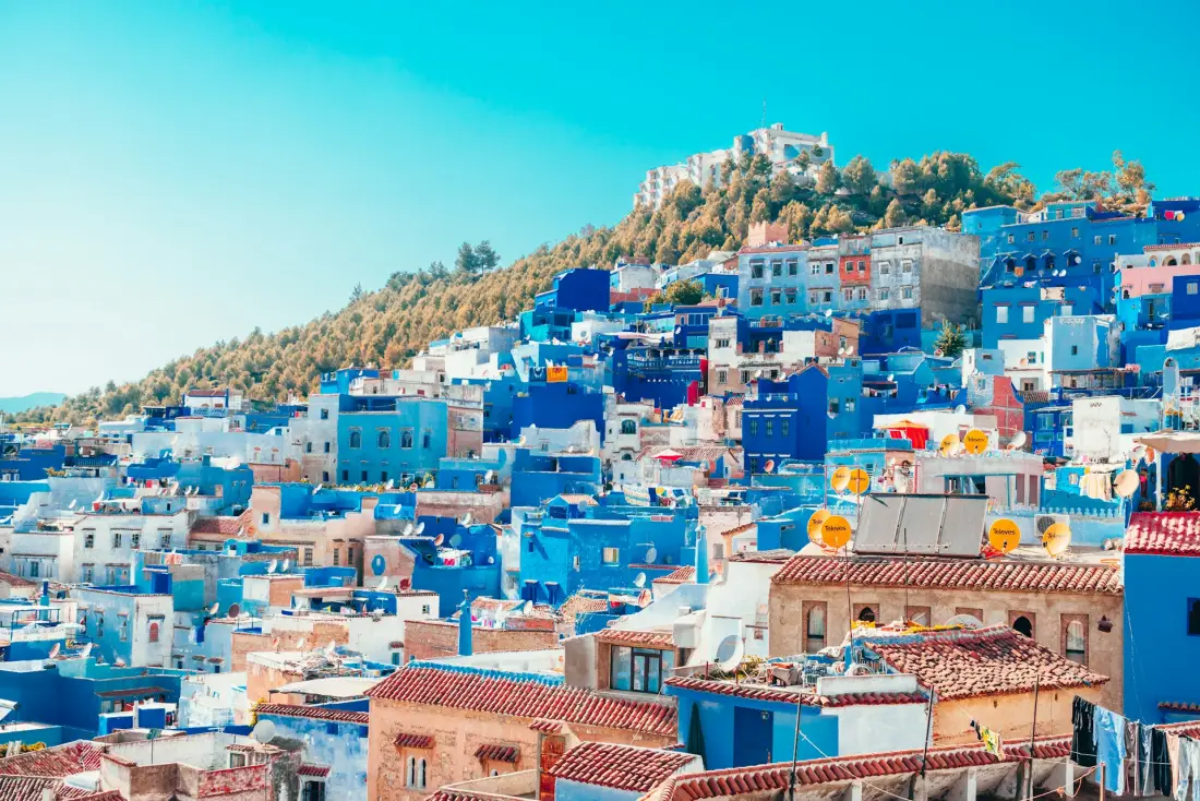 Paysage du Maroc, entre ville traditionnelle et nature